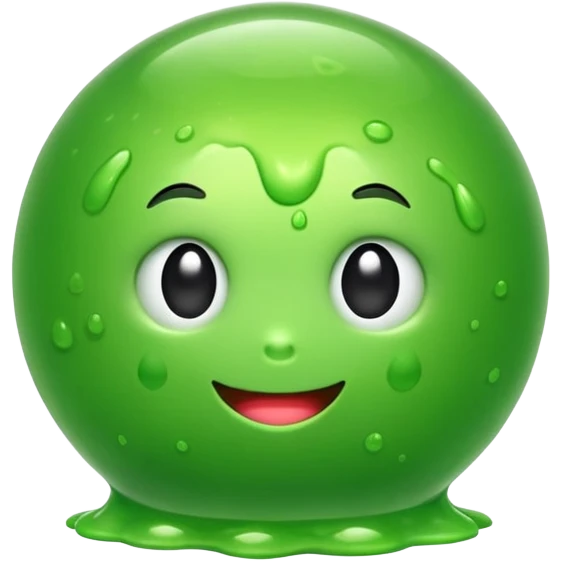 Slime petit en sphère emoji