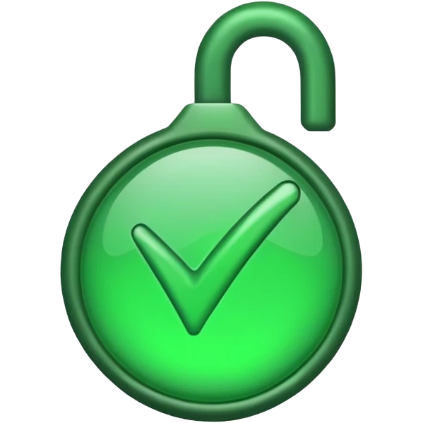 A tick sign with the background as blue emoji