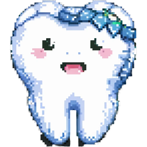 wisdom tooth with a cute face emoji