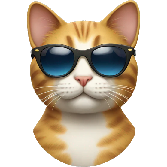 Cat with sunglasses emoji