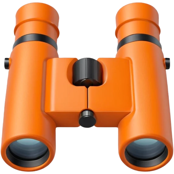 orange binoculars emoji