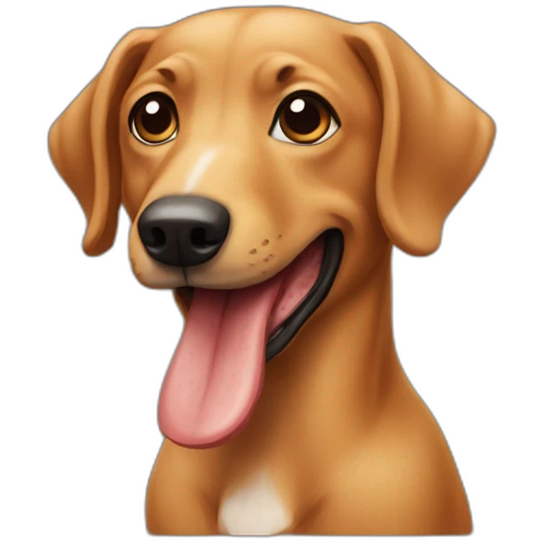 perro salchicha emoji