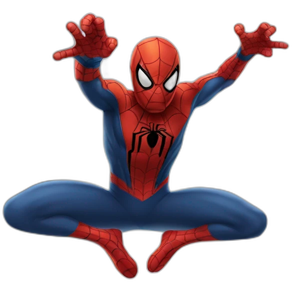 Spiderman posing emoji