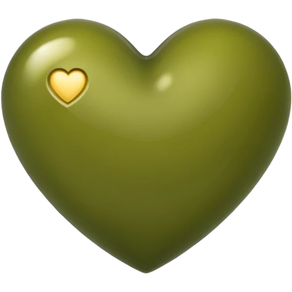 olive green heart  imogjies emoji