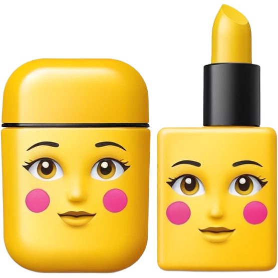 yellow makeup packaging emoji