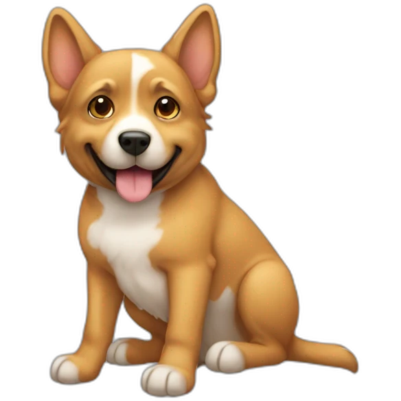 chien sur un chat emoji