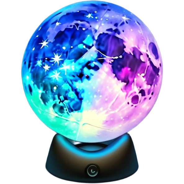 Nightlight GalaxyMoon Lamp emoji