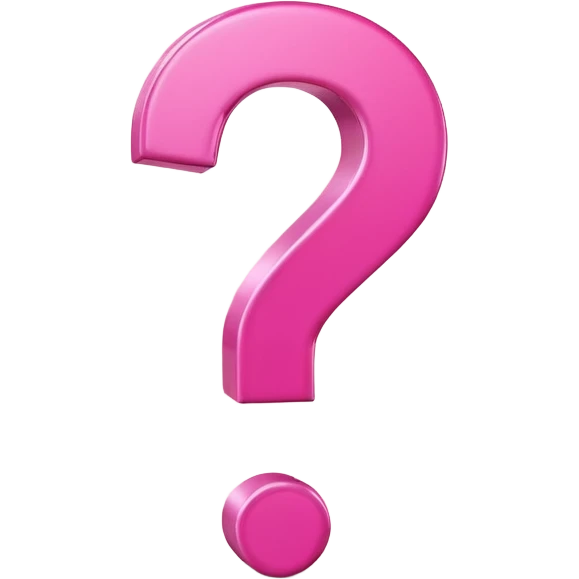 pink question  emoji