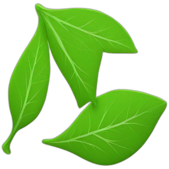 letter t leaf design emoji