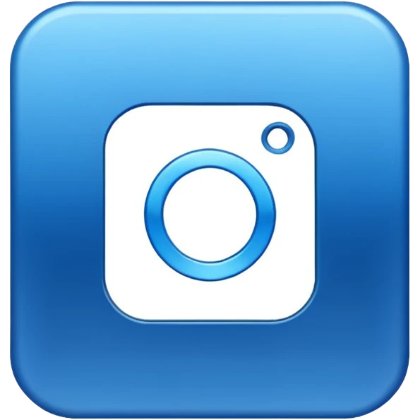 Blauer Haken Instagram emoji