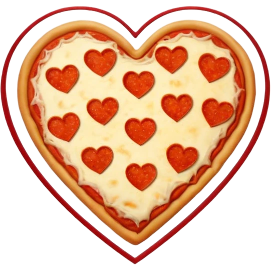 Pizza heart emoji