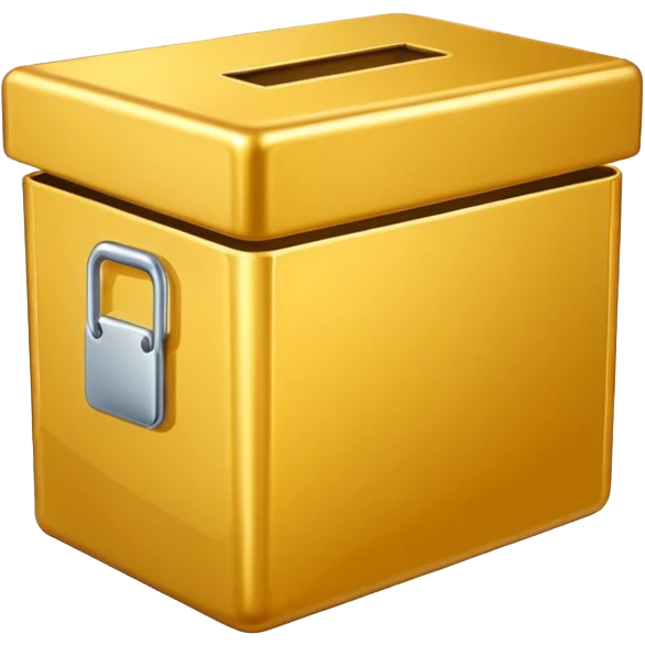 golden empty box emoji