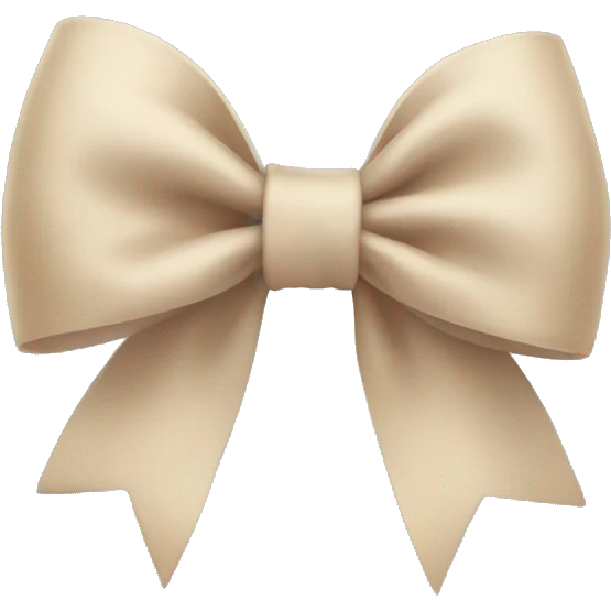 Beige bow  emoji