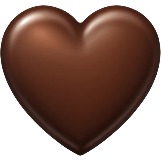 chocolate heart emoji