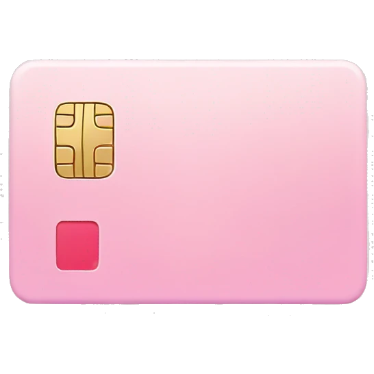 pastel pink credit card emoji