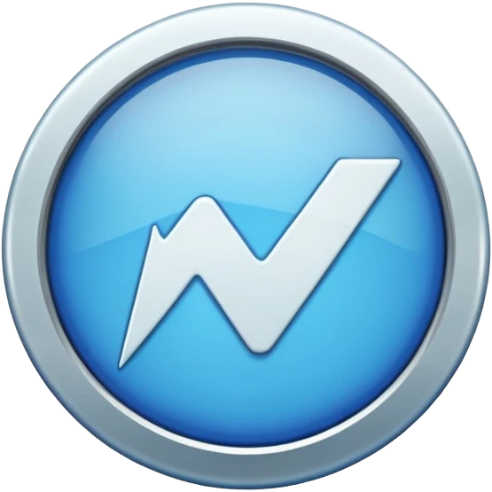 A blue check mark badge with a tick inside a cycle emoji