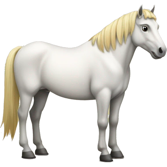 Horse on a coo emoji