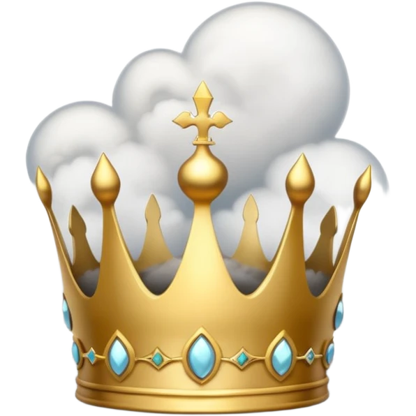 Put this 👑 on top  of 😶‍🌫️ emoji