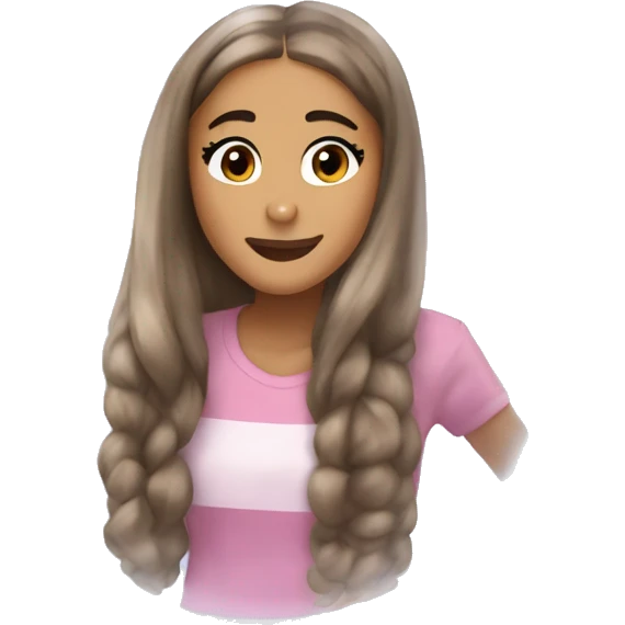 Ariana Grande in a bubble emoji