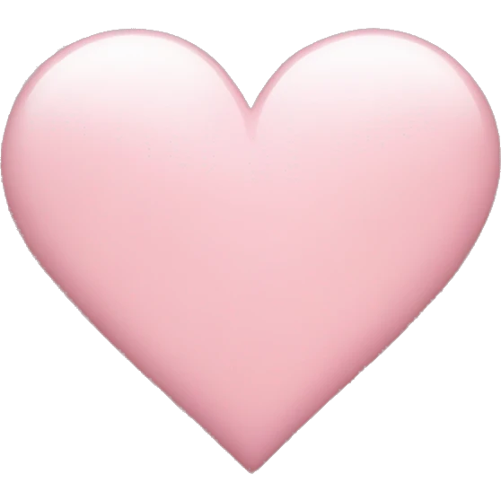 Light pink heart  emoji