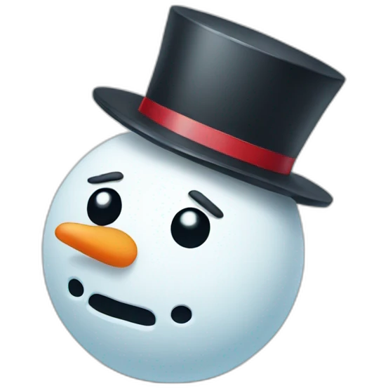 sad snowman emoji