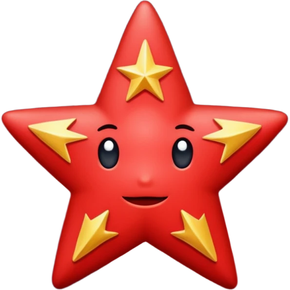 red star glitter spance emoji