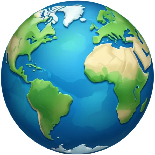 minimalist planet earth emoji