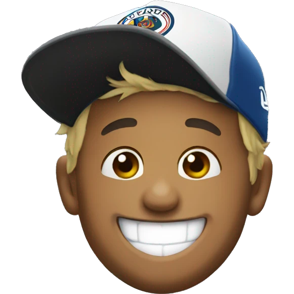 neymar with hat laughing emoji