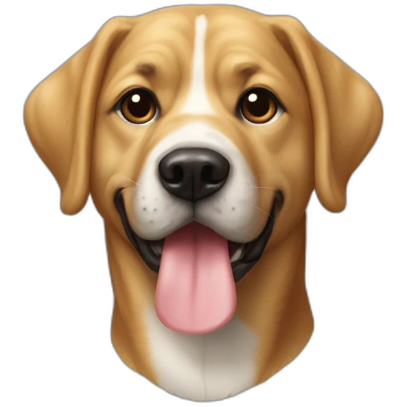 Chien avec une pastèque sur la tete emoji