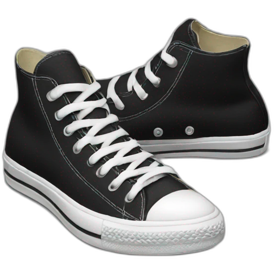 Converse noire emoji