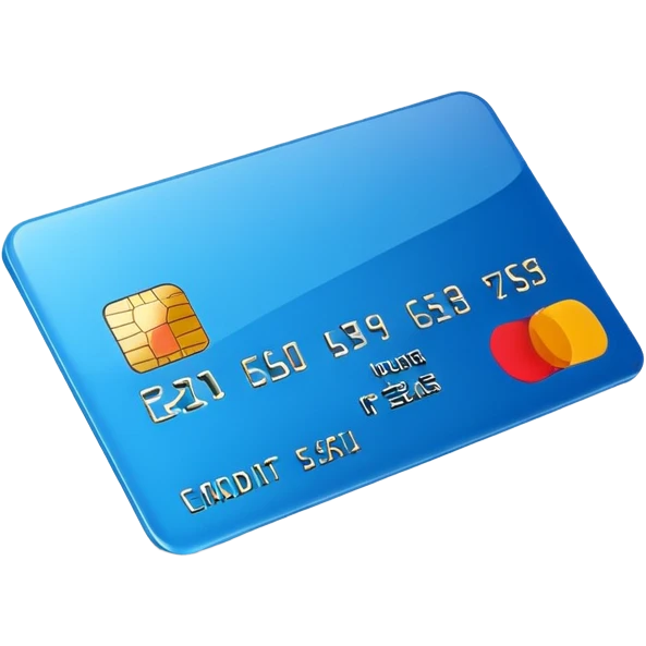 3D style credit card icon, no text emoji