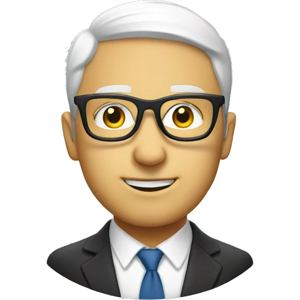 white ey glasses emoji