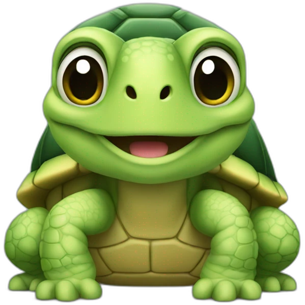 Tortue genial emoji