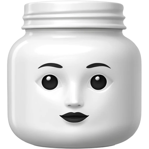 We need a new emoji representing a hair mask jar. It should look like a beauty or hair care product container (similar to a cream jar or tub), without any face, eyes, or expressions. Just the product itself, simple and clean, so people can use it when talking about hair care routines. emoji