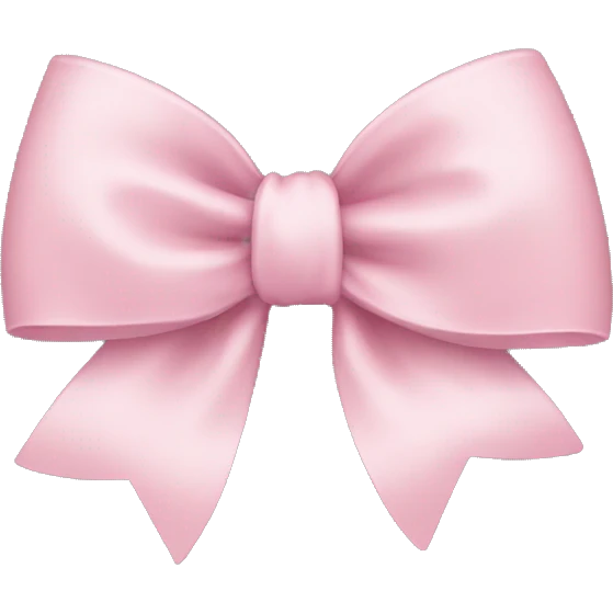 Light pink bow emoji