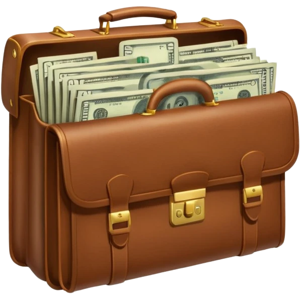 money filled briefcase emoji