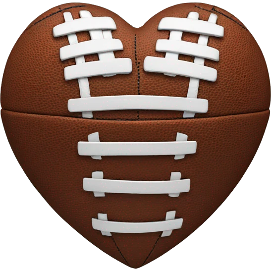 Football in heart emoji