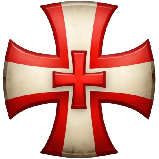the red cross of the knights templar emoji