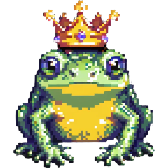crowned frog emoji