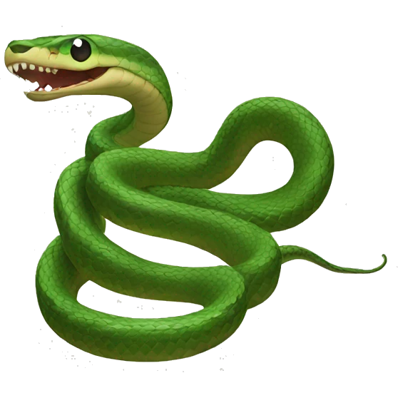 Laugthing snake emoji