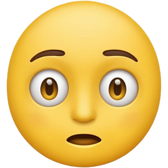 Sarcastic emoji, based on ios-like emoju rouded face style emoji
