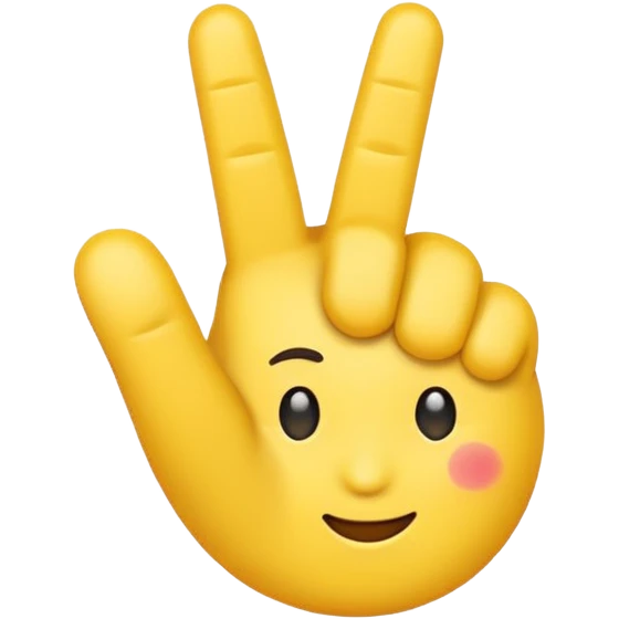 I want an emoji with all the fingers up and only the middle finger on a 90 degree angle emoji