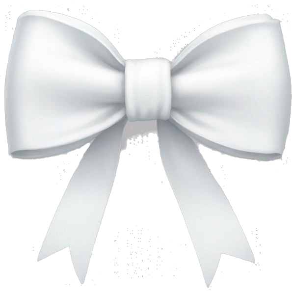 white bow emoji