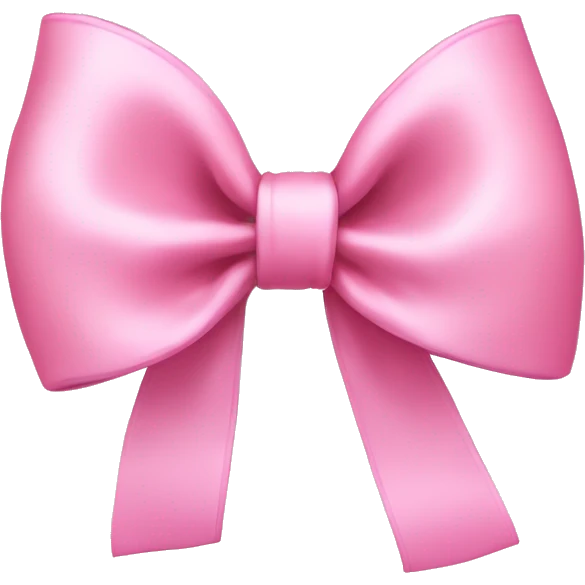 Baby pink bow emoji