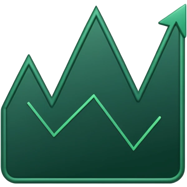 dark green growth graph emoji