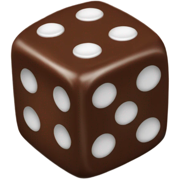 chocolate dice emoji