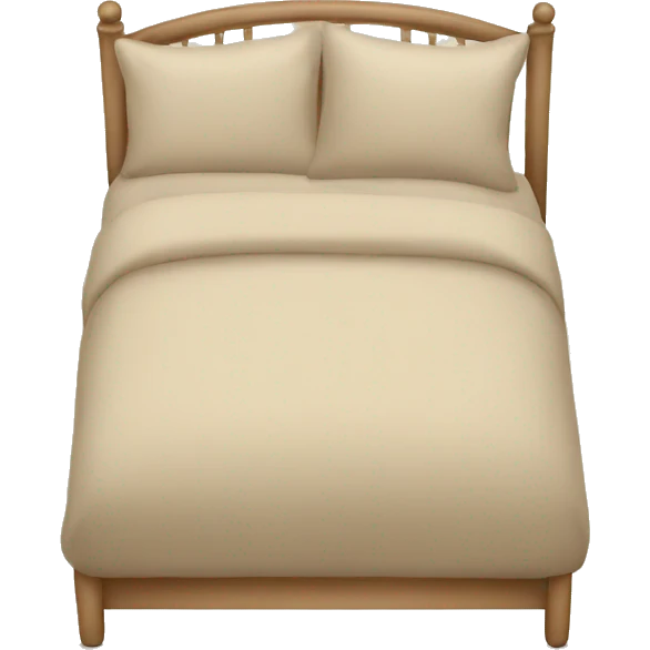 Beige bed emoji