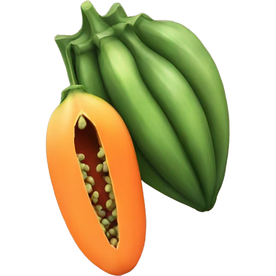 papaya fruit emoji