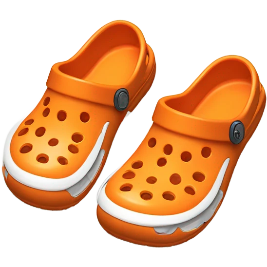 Orange crocs emoji