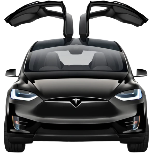 Tesla Model X - Tesla (Model Year: 2022) (Iconic colour: Black) emoji